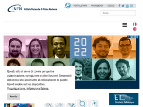 'agenda.infn.it' screenshot