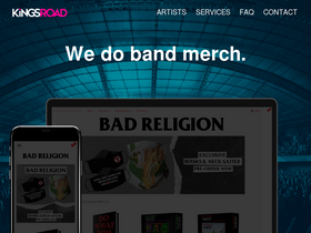 'kingsroadmerch.com' screenshot