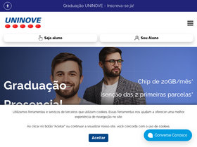 'uninove.br' screenshot