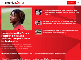 'huskerextra.com' screenshot