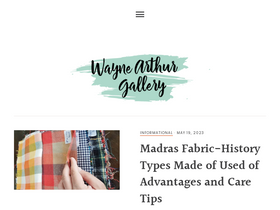 'waynearthurgallery.com' screenshot