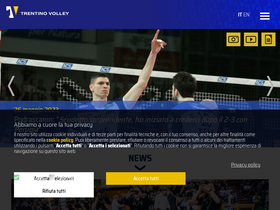 'trentinovolley.it' screenshot