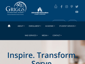 'griggs.edu' screenshot