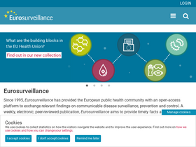'eurosurveillance.org' screenshot