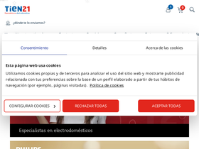 'tien21.es' screenshot