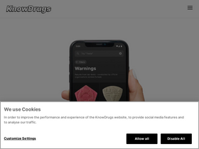 'knowdrugs.app' screenshot
