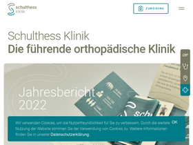 'schulthess-klinik.ch' screenshot