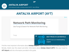 'antalya-airport.com' screenshot
