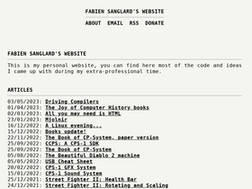 'fabiensanglard.net' screenshot
