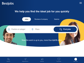 'bestjobs.co.za' screenshot