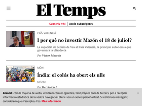 'eltemps.cat' screenshot