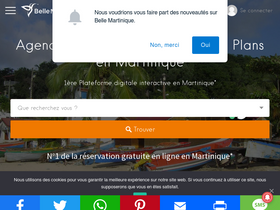 'bellemartinique.com' screenshot