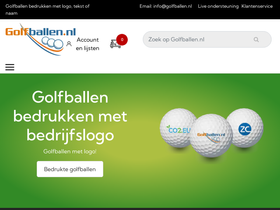 Golfballen homepage screenshot