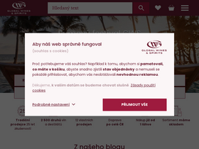 'global-wines.cz' screenshot