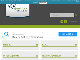 'spustit.cz' screenshot