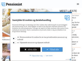 'pensionist.dk' screenshot