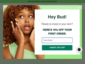 'heybudskincare.com' screenshot