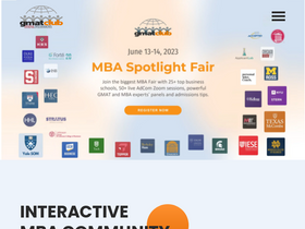 'gmatclub.com' screenshot