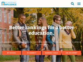 'academicinfluence.com' screenshot