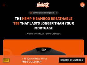 UndrDog Hemp homepage screenshot