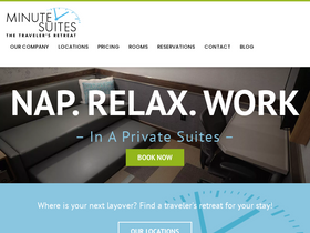 'minutesuites.com' screenshot