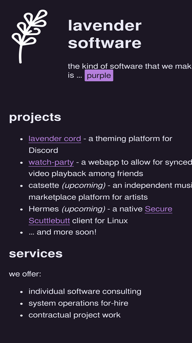 lavender.software