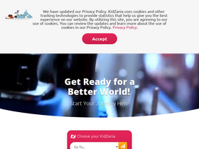 'kidzania.com' screenshot