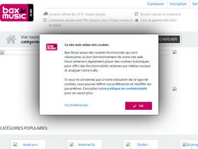 'bax-shop.fr' screenshot