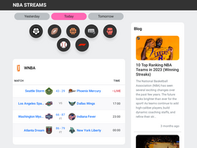 'nbastreams.app' screenshot