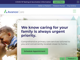 'avancecare.com' screenshot