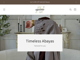 ayaana.ca homepage screenshot