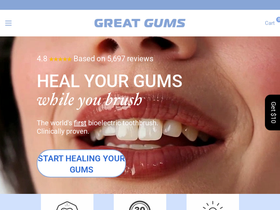 getgreatgums.com homepage screenshot