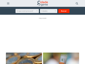 'cidadeurgente.com' screenshot