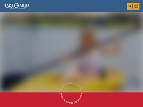 'visitlakecharles.org' screenshot