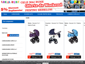 'idealbebe.ro' screenshot