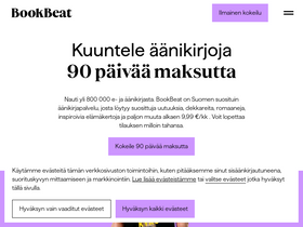 'bookbeat.fi' screenshot