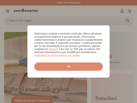 'yoursurprise.it' screenshot