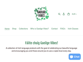 gaeilgevibes.com homepage screenshot
