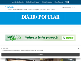 'diariopopular.com.br' screenshot