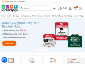 'mysecuritysign.com' screenshot