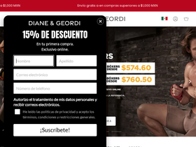 dianeandgeordi.mx homepage screenshot