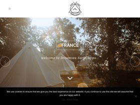 'dreamseasurfcamp.com' screenshot