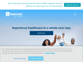 'intercare.co.za' screenshot