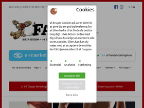 Fatima.dk homepage screenshot