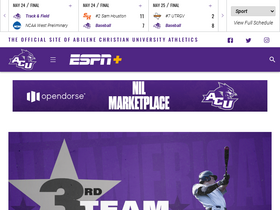 'acusports.com' screenshot