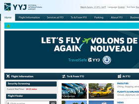 'victoriaairport.com' screenshot