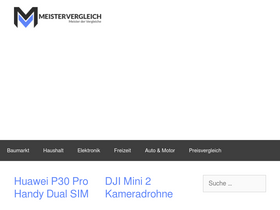 'meistervergleich.de' screenshot