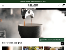 blendandgrind.com homepage screenshot