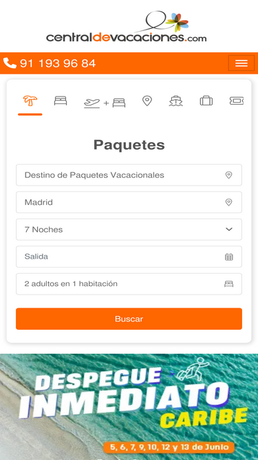 centraldevacaciones.com