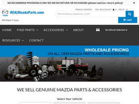 'realmazdaparts.com' screenshot